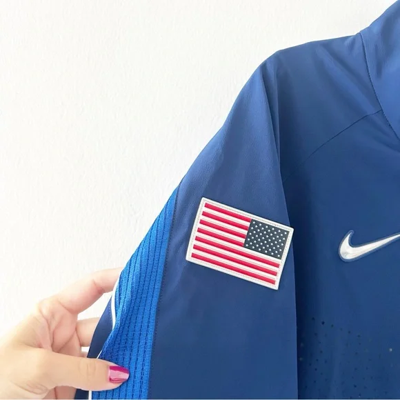 NWT Nike USA Paris 2024 Team Issued Men's Olympic Podium Jacket DZ3559-492 Large - Picture 6 of 13